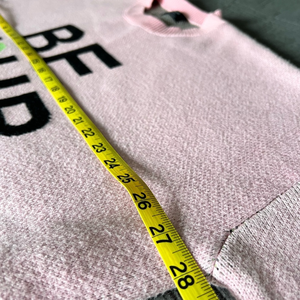 RARE, NWOT Dressed in LALA “Be Yourself” Oversized Alien Knit in Pink, Sz  - S/M - Picture 10 of 16
